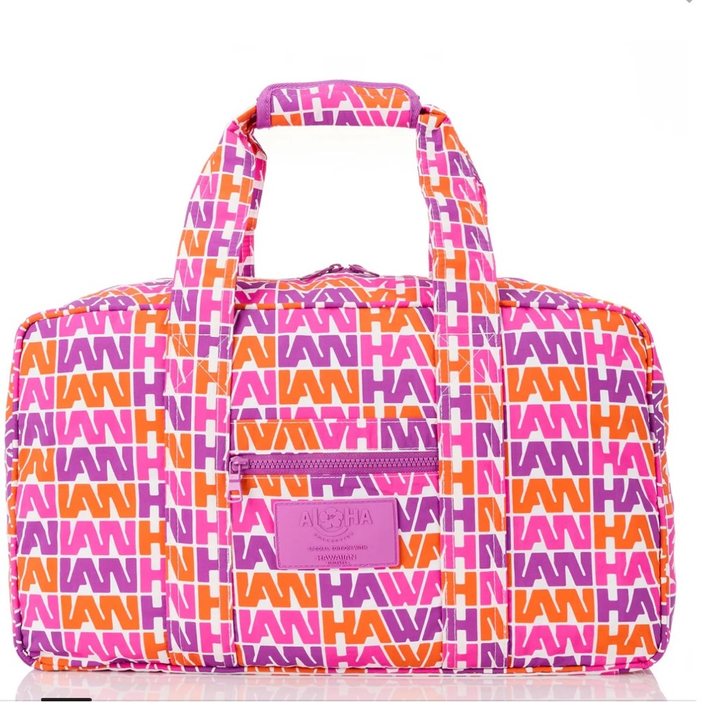 Aloha Collection Vintage Hawaiian Airlines Keep it Light Weekender Travel Duffle - Picture 2 of 12